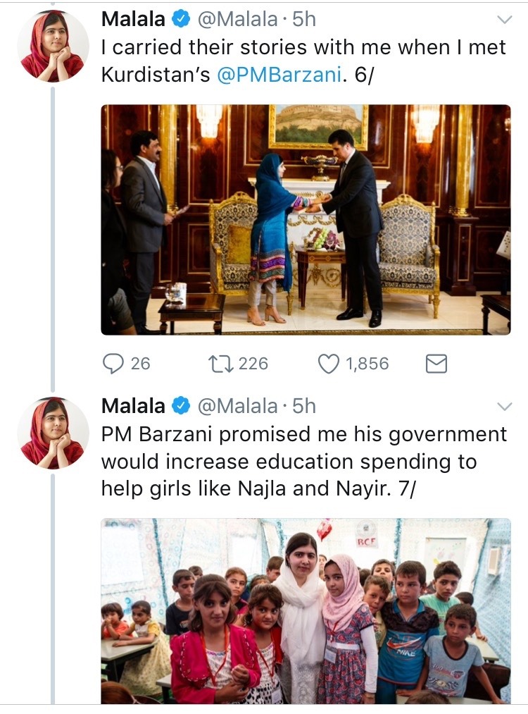 queerafricanboy: weavemama:  Malala really is a class act for standing up against