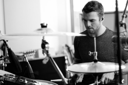 Rian Dawson recording drums for Andy Black @ Foxy Studios | 10.01.2015Photo by: @alliesaurousrex