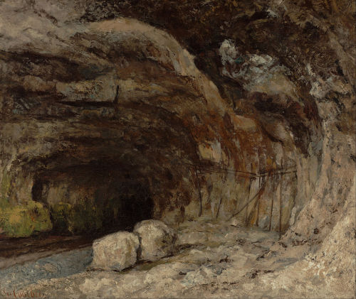 Belgian Adventurers - Gustave Courbet, Grotto of Sarrazine near Nans-sous-Sainte-Anne, c. 1875.- Hai