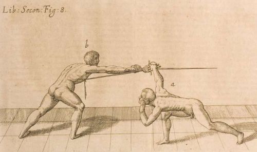 art-of-swords:Buch Der Fecht-KunstAuthor: Nicoletto GigantiFighting with the rapier.Source: Copyrigh