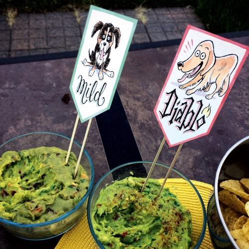 Made some dorky guac signs for a bbq