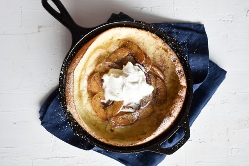 fullcravings: Dutch Baby with Spiced Brown Butter Stone Fruit