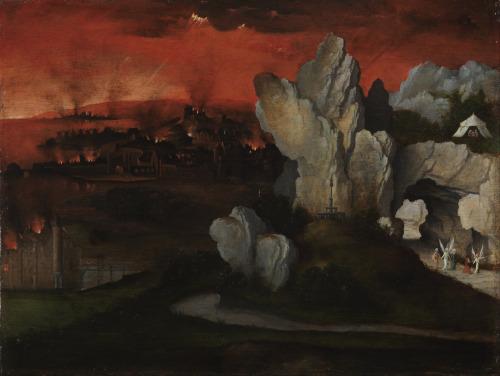 Landscape with the Destruction of Sodom and Gomorrah, Joachim Patinir, ca. 1520