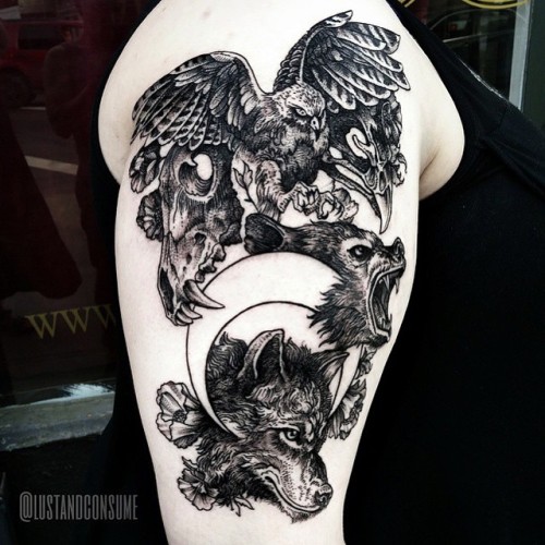 XXX gristletattoo:  Totem by our guest artist photo