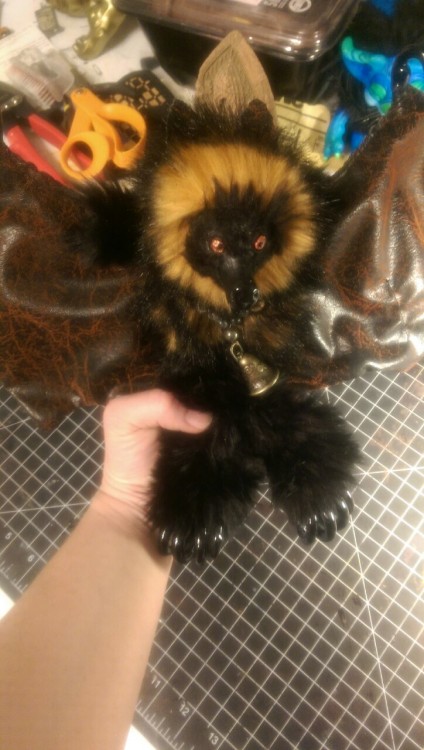 Flying fox design complete. This doll has a modified armature to give it tighter bend degree at the 