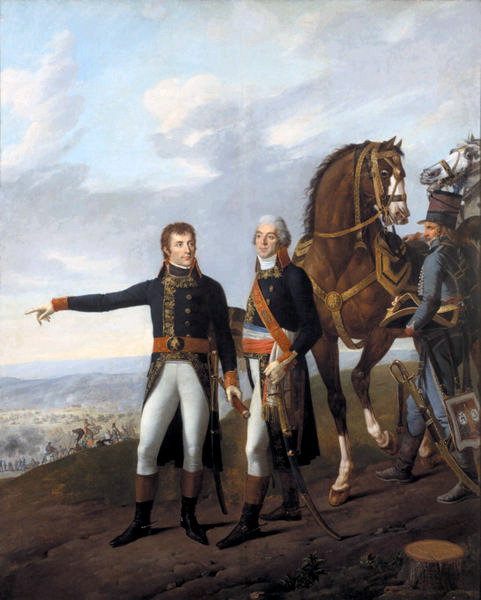 General Bonaparte and his chief of staff Berthier at the Battle of Marengo in 1800-01 by Joseph Boze