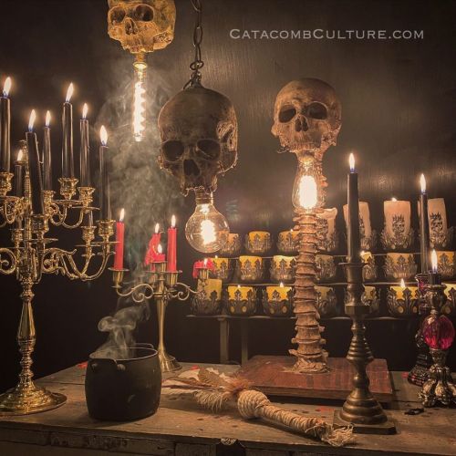 Design your space to be experienced explore my bone gallery at CatacombCulture .com #bonedecor #goth