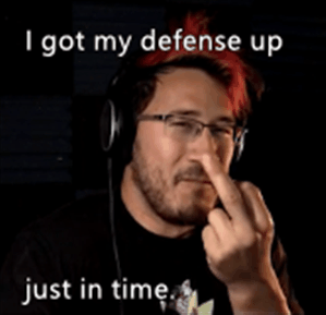 lum1natrix:  The middle finger defense never fails.