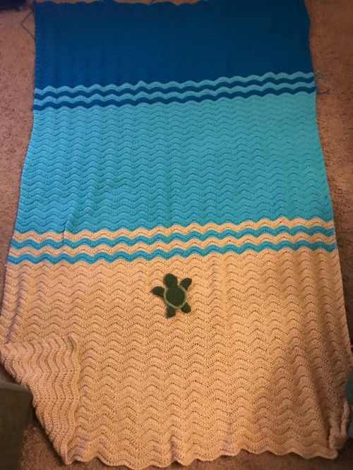 mostlyharmlessdesigns: Go little sea turtle, go!! It’s taken me a while, but I’m so prou