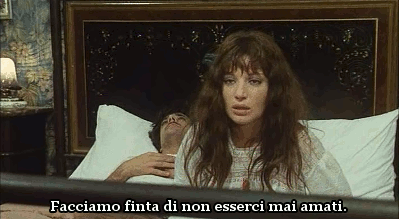 storiadiunapiccolaiena:haidaspicciare:Monica Vitti e Giancarlo Giannini.“Dramma della gelosia 