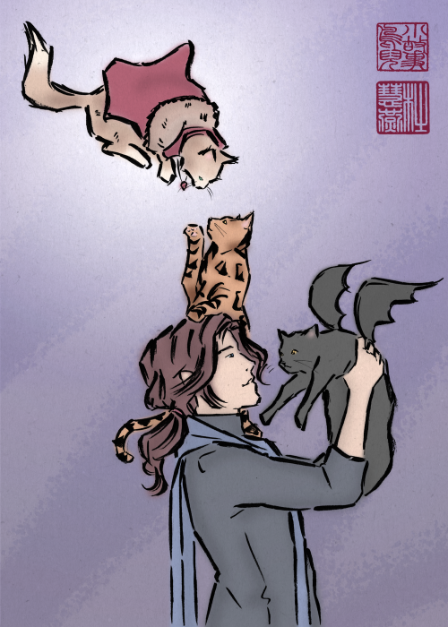 sevenredrobes:sketch-bird:animal handling (spooks edition) maybe the ascended one just needs some tu