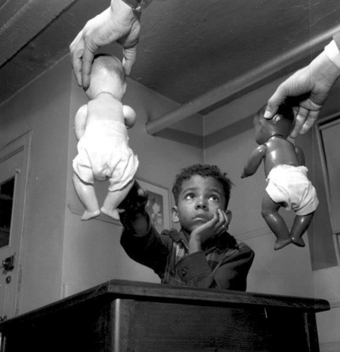 buddhabrot:cavetocanvas:Gordon Parks, Dr. Kenneth B. Clark conducting the Doll Test, Harlem, New Yor
