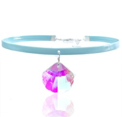 daddyb-kittenwhore:  coquettefashion:  Baby Blue Iridescent Shell Shaped Crystal Little Mermaid Choker   Looove😍😍😍 