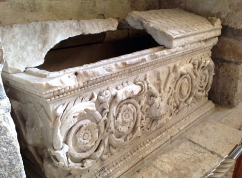 Church of St. Nicholas, Early Christian Sarcophagus, Demre, Myra This marble sarcophagus in the Roma