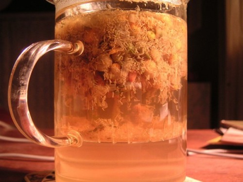 Chamomile Tea Chamomile is an herb that comes from a flowering plant from the daisy family. Bot