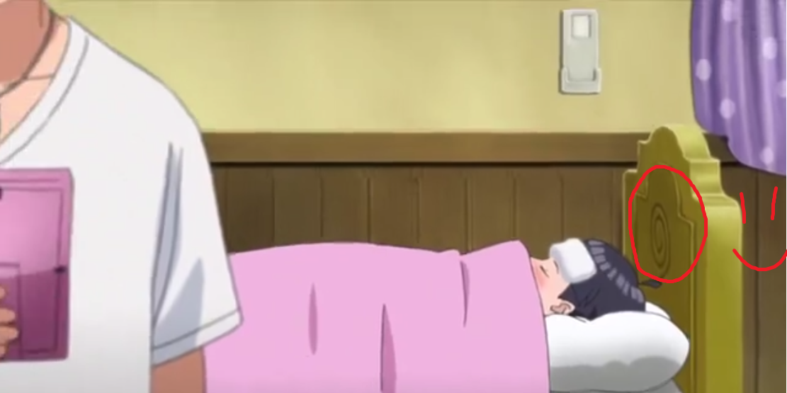 Uzumaki swirl on the bed