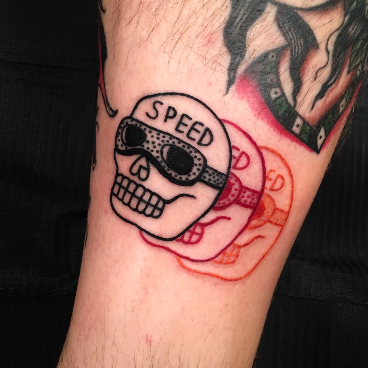 P Dobleman x TT  Speed Skull Ring  traditionalstattoos