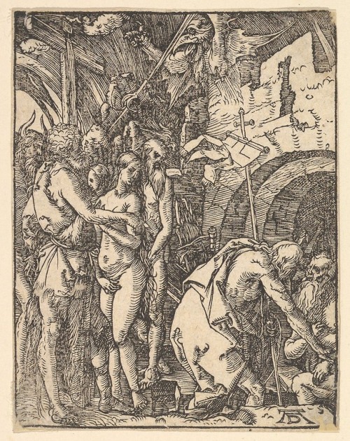 met-drawings-prints:Christ in Limbo, from The Little Passion, (copy) by Albrecht Dürer, Drawing