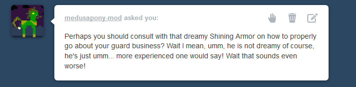 ask-pencilscratch:  Shining Armour is so cool!  D'aww &lt;3