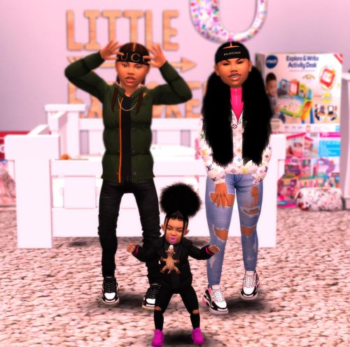  Kids & Toddlers Balenciaga⚡NOW OUT ON MY PATREON❗❗❗❗Picture & Sims: @jheneaaliyuh 
