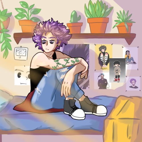 Shinsou Hitoshi And A Bunch Of Plants :)