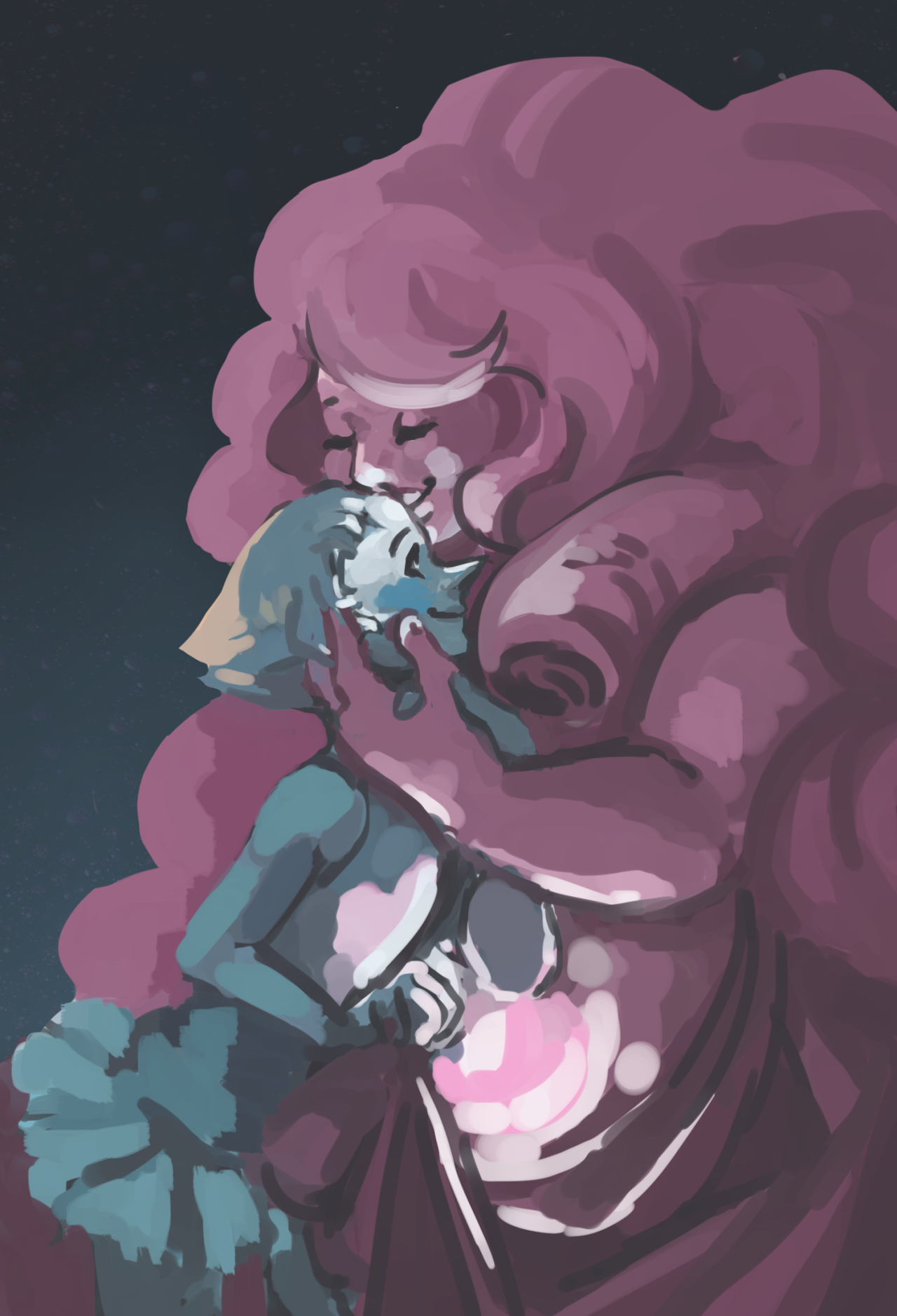 blue-oranges:  Pearl and Rose for Valentie request for @mayoart. (I like this pairing,