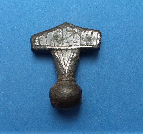 In Denmark (Lolland) hobby archaeologist Torben Christiansen found a 10th century bronze Thor’s Hamm