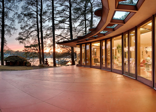 Andrew B. Cooke House, Virginia Beach, Virginia, Designed by Frank Lloyd Wright in 1953 and complete