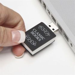 plurdledgabbleblotchits:   amandaonwriting:  This USB drive comes preloaded with 3,000 classic books.  