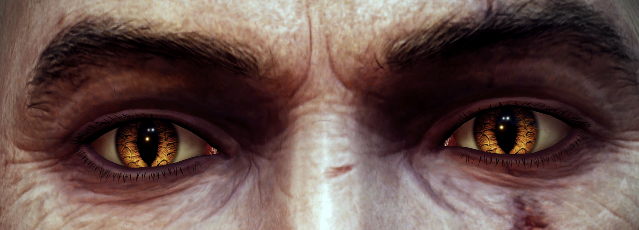 Geralt’s yellow cat-like eyes - Tumblr Pics