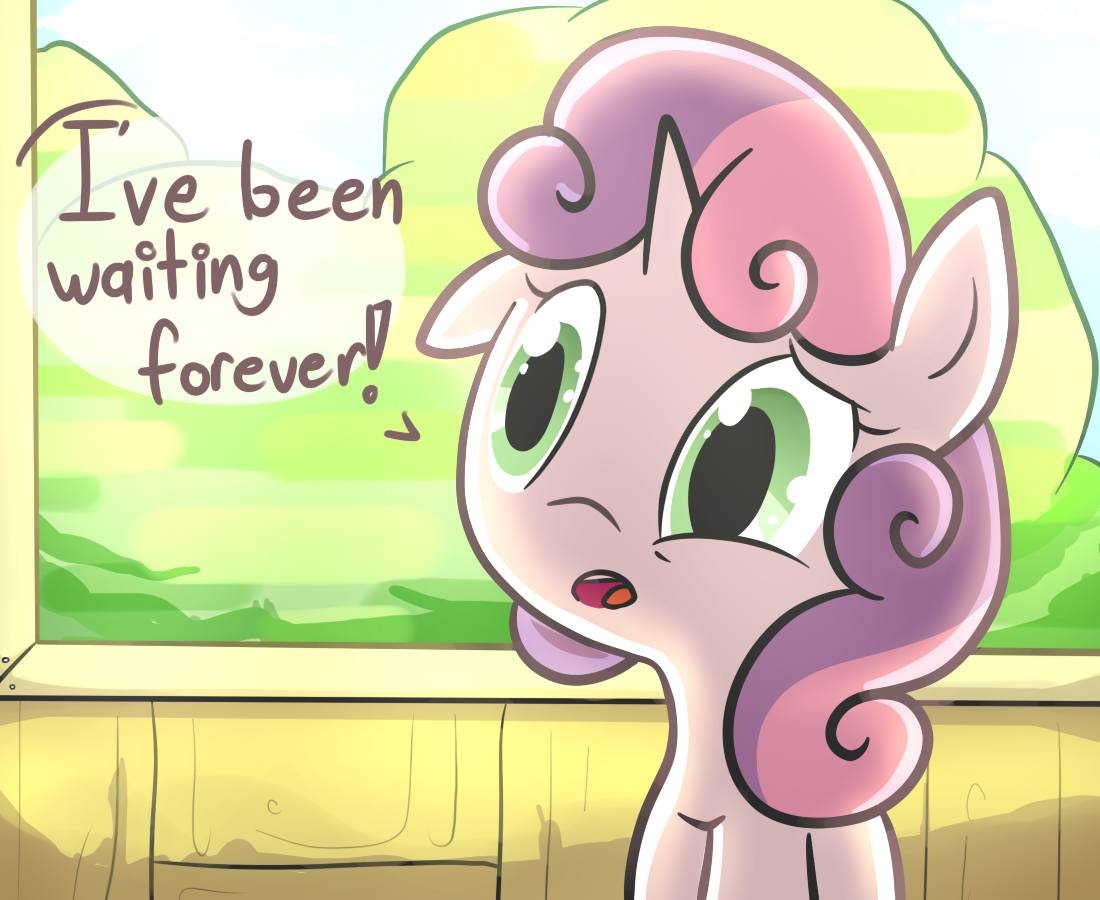 go-ask-sweetie-belle:  SB: Huh? Oh, the camera?…….sorta.. AB: ………okay?