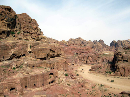 The Outer Siq at Petra (Jordan).