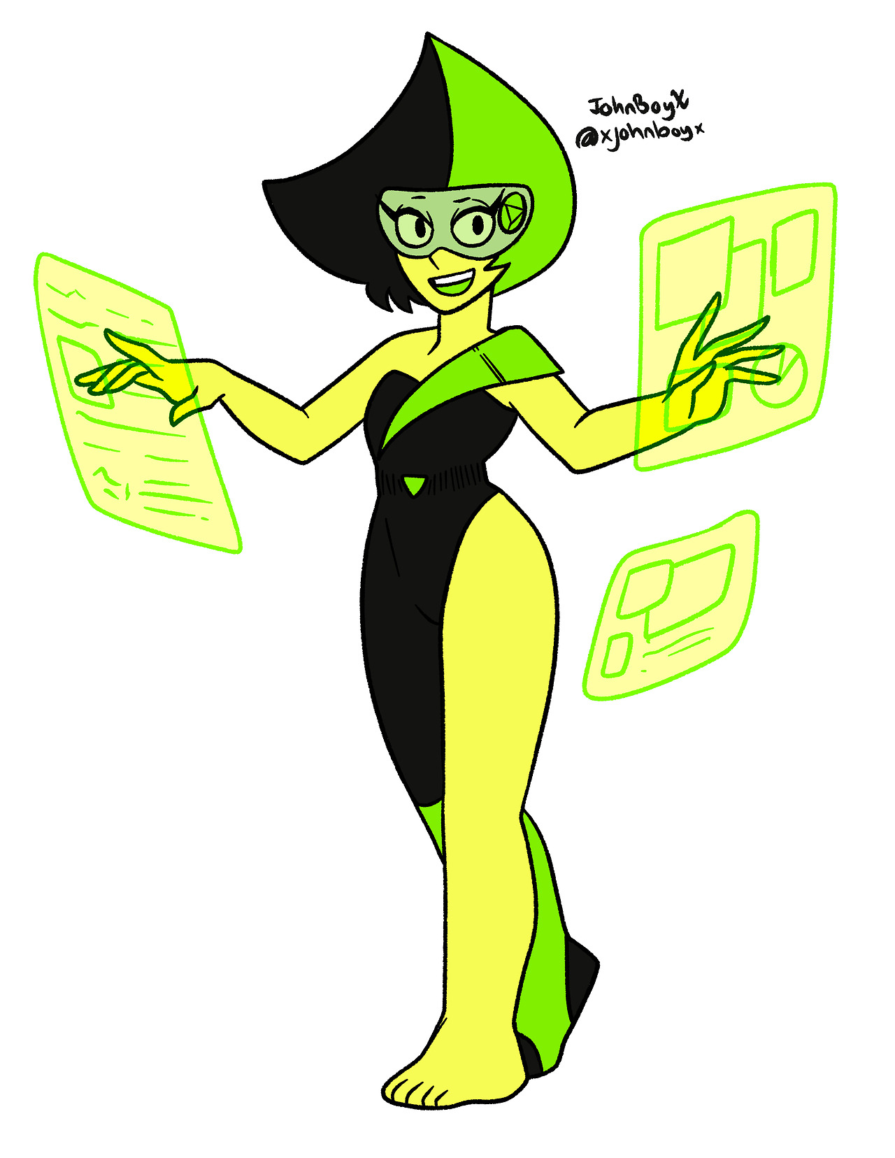 eyzmaster: xjohnboyx:  Naughtidot by @ezymaster  Awww!!  Check this out! Not Peridot