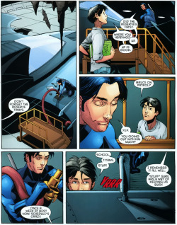 writeroffates:   Nightwing #142 &ldquo;Thanks for the tidbit, Obi-Wan.&rdquo;&ldquo;I’m a walking fortune cookie.&rdquo;&ldquo;Yeah, and a stale one at that.&rdquo;  There is nothing that makes me happier than the Batfam acting like a family. Especially