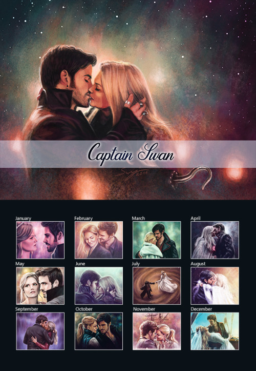 Calendars for 2021 are available now! I’ve made two for this year. For the OUAT one I tried to inclu