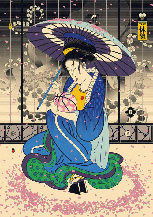 supersonicart:Andrew Archer’s “Edo Ball,” Season 2.A new collection of brilliant “Edo Ball” illustra