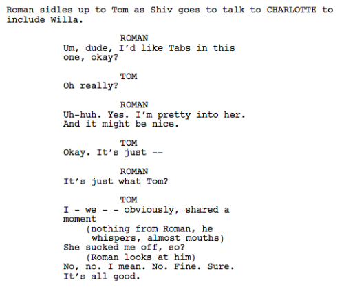 romanroydinnerparty:romtabs in the s1 e10 script