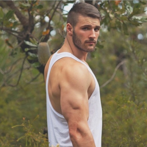 Showing Off His Arms