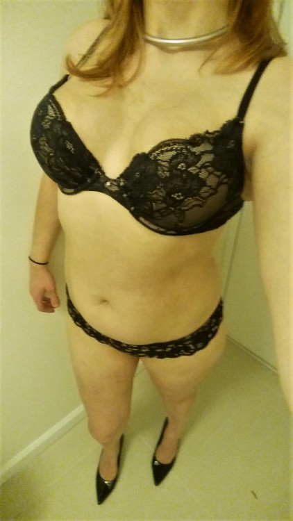 Here, have a picture of me in kind of matching bra and panties.