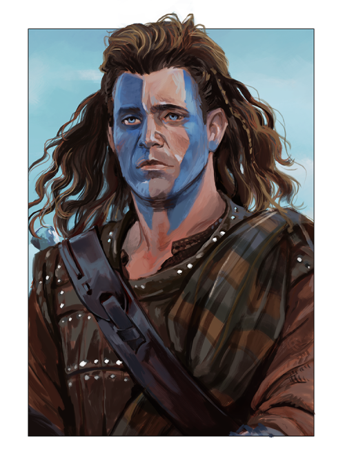 A painting study of William Wallace as depicted by Mel Gibson in Braveheart) done a few streams ago.