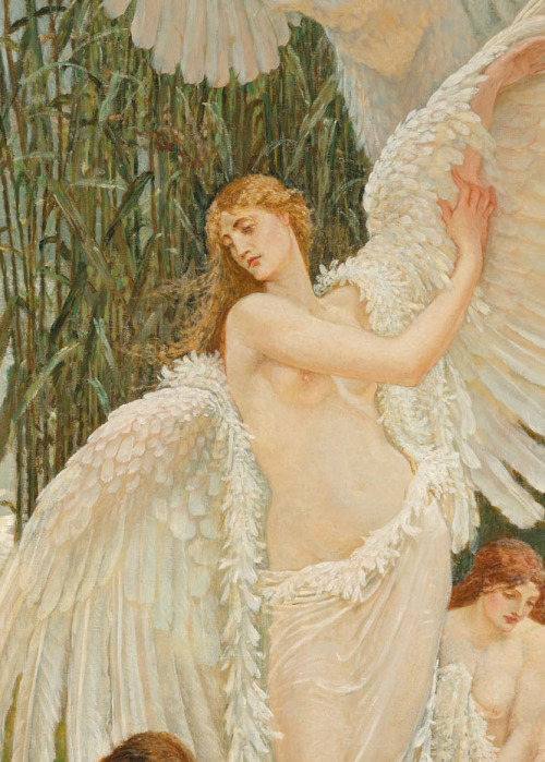 antoniettabrandeisova: Walter CraneThe Swan Maidens, c. 1894. oil on canvas