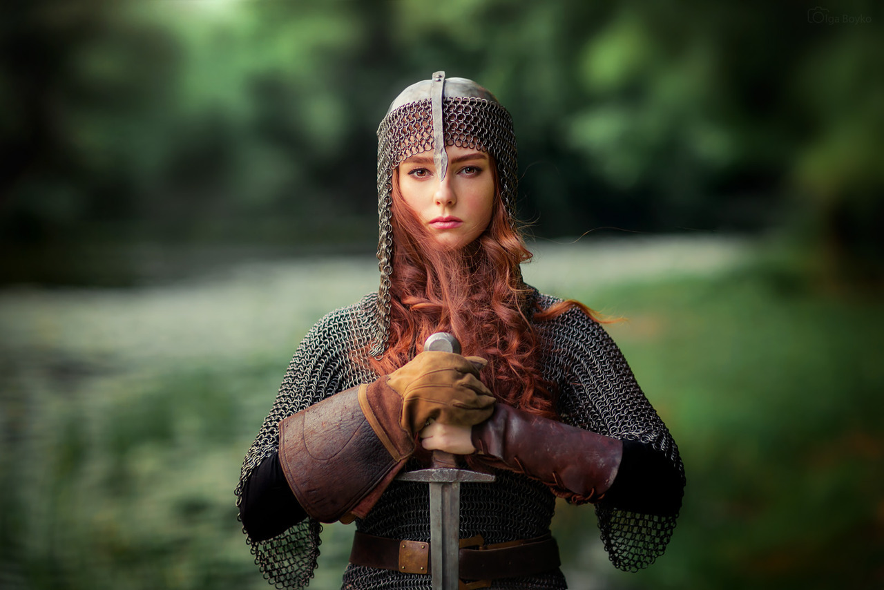 FIRE HAIR - medieval-woman: Рыцарское (Knightly) © Olga Boyko ...