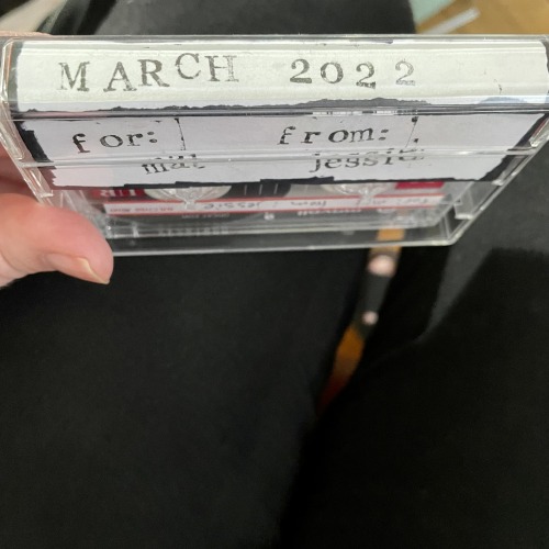 A mix tape I made for @matresist​ back in March & am just now getting ready to mail. (Mat, don’t