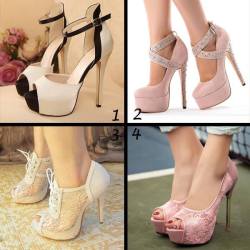 ideservenewshoesblog:  Fashionable Ankle Wrap Platform Heels 