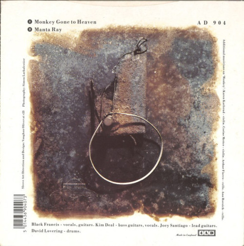 sowhatifiliveinkyushu:Record Label History: 4AD Records(AD 904) Pixies - Monkey Gone To Heaven (Marc