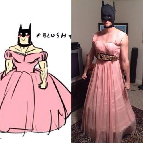 Last minute Halloween costume idea: Batman is beautiful