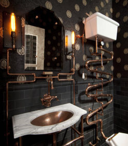 advice-animal:  Beautiful Steampunk Bathroom.http://advice-animal.tumblr.com/ 