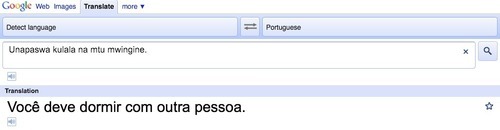 hunter-doctors-in-221b:  copperbooms:  go to google translate. type a sentence in english and translate it to a language of your choice. translate it again to another language. translate it again. and again. and again. translate it 6 more times. then