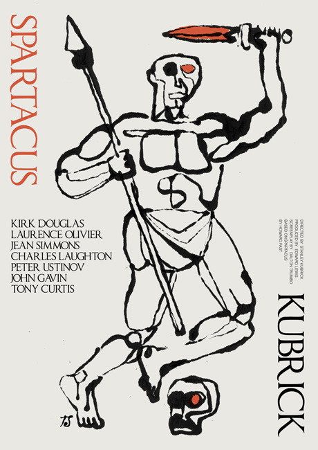 antoniostella:Poster for “Spartacus” - 1960 by Stanley Kubrick.