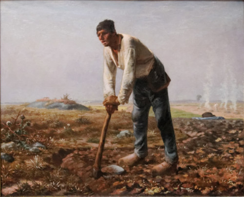 The Man with the Hoe, 1862, Jean-Francois MilletMedium: oil,canvashttps://www.wikiart.org/en/jean-fr